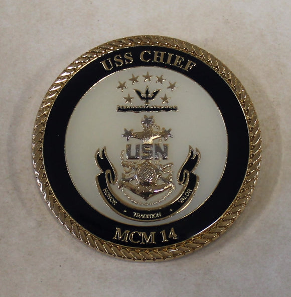 USS Chief (MCM-14) Navy Chief's Mess Navy Challenge Coin