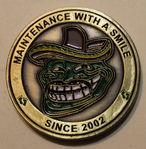 55th Expeditionary Helicopter Maintenance Unit Pedro MX  Afghanistan Pararescue / PJ Air Force Challenge Coin