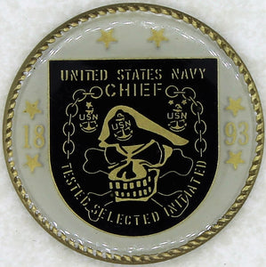 Naval Special Warfare Development Group DEVGRU SEAL Team 6 Chiefs Mess Navy Challenge Coin