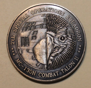 7th Special Operations Squadron Mildenhal England Air Force Challenge Coin