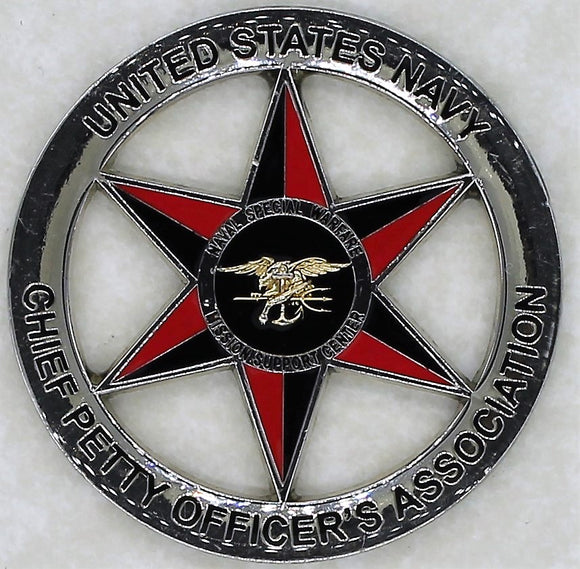 Naval Special Warfare Group Ten/10 Mission Support Center Chief's Mess SEAL Navy Challenge Coin