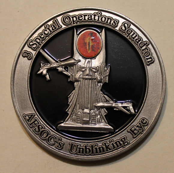 3rd Special Operations Squadron AFSOC's Unblinking Eye Air Force Challenge Coin