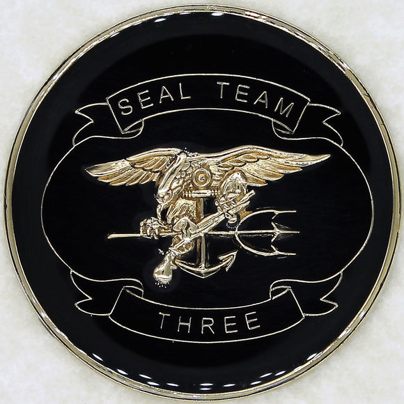 SEAL Team Three/3 Navy Challenge Coin
