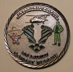 56th Expeditionary Helicopter Maintenance Unit Pararescue / PJ Pedro Air Force Challenge Coin