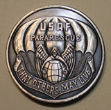 Pararescue Jumpers / PJ  That Others May Live Silver Toned Air Force Challenge Coin