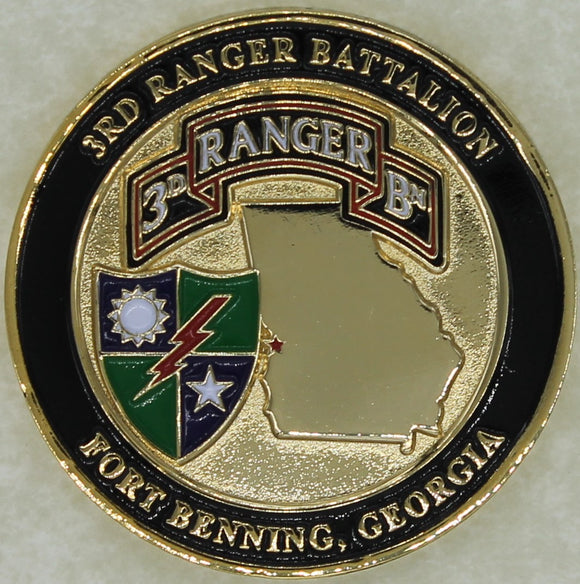 3rd Ranger Battalion Ft. Benning, GA Army Challenge Coin