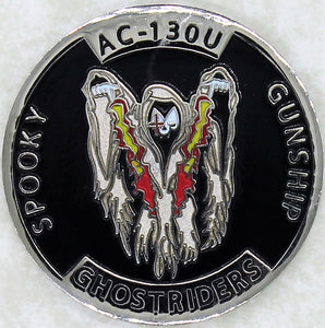 4th Special Operations Sq AC-130U Spooky Gunship Ghostriders Air Force Challenge Coin