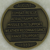 Air Rescue Service Pararescue/PJ Combat Rescue Aug 1989 Air Force Challenge Coin