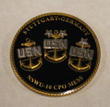 Naval Special Warfare Unit 10 NSWU-10 SEAL Chiefs Mess Navy Challenge Coin