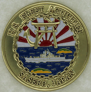 Sasebo, Japan Fleet Activities Navy Challenge Coin