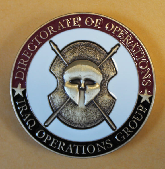 Central Intelligence Agency CIA Director of Operations 2003 Iraq Operations Group Challenge Coin