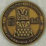 307th Engineer Battalion 82nd Airborne Divison Army Challenge Coin