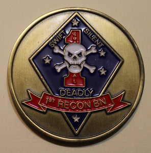 1st Reconnaissance Battalion Marine Corps MARSOC Challenge Coin