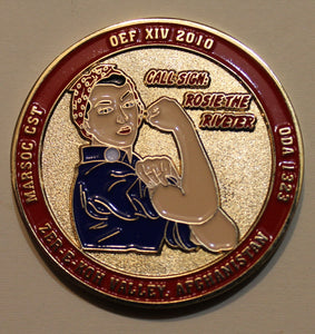 Cultural Support Team CST Female Special Operations MARSOC Zer-e-koh Valley, Afghanistan Marine Challenge Coin