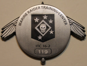 Marine Raider Training Center Individual Training Course ITC 16-2 Serial #119 Challenge Coin