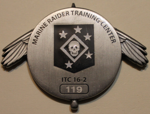 Marine Raider Training Center Individual Training Course ITC 16-2 Serial #119 Challenge Coin