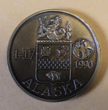 17th Infantry Regiment 1st Battalion Alaska 1990 Army Challenge Coin
