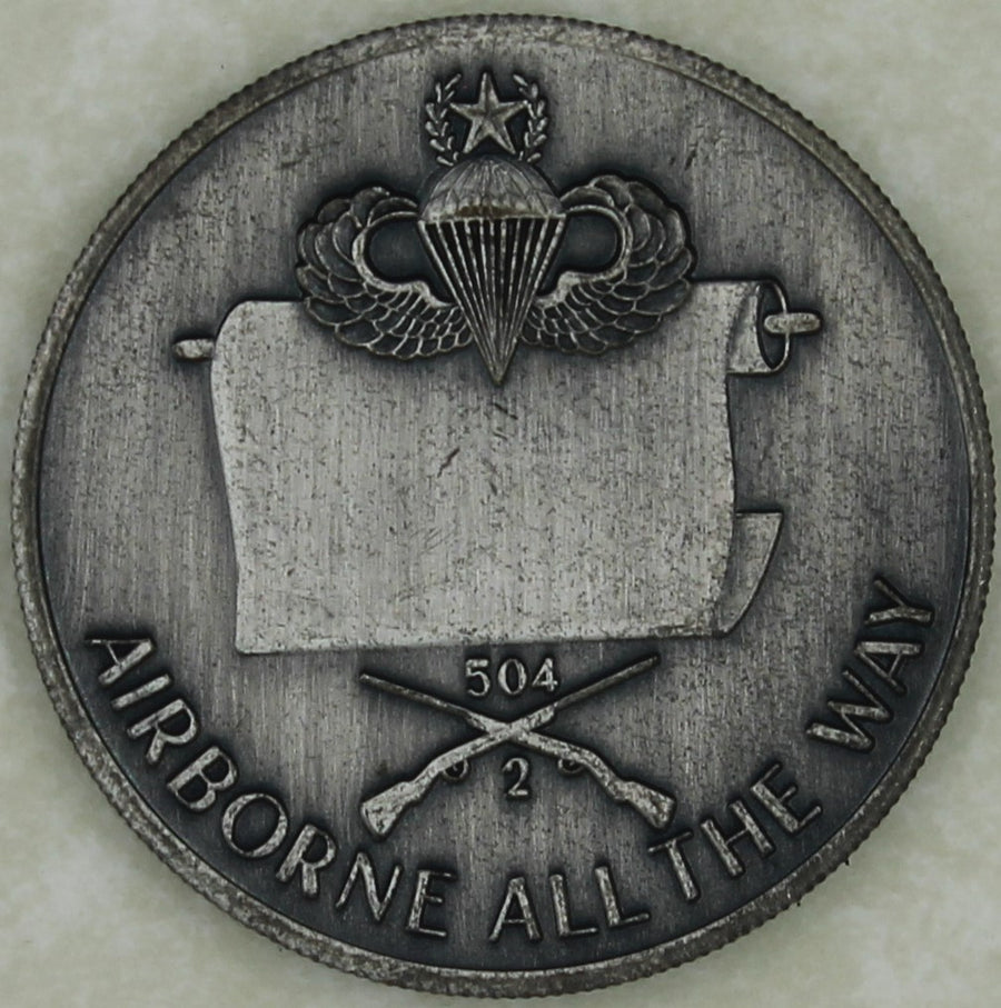82nd Airborne 504th PIR 2nd Battalion Army Challenge Coin – Rolyat ...