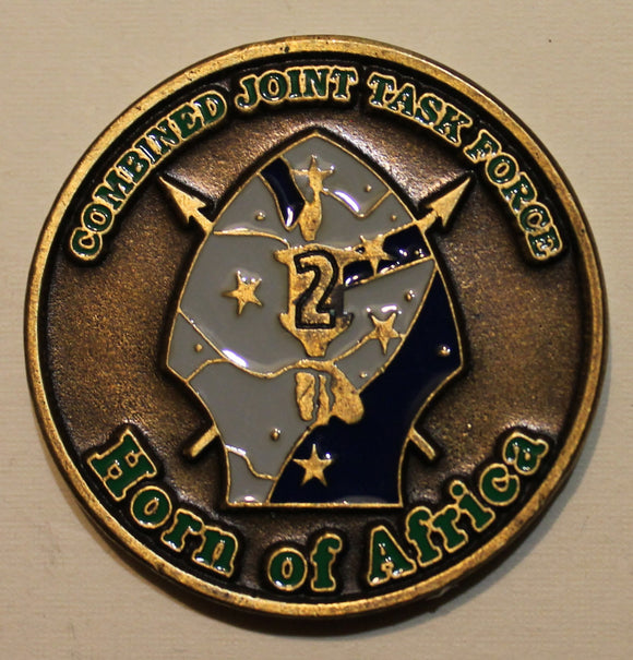 Combined Joint Task Force - Horn of Africa CJTF-HOA Marine Corps Commander Major General Challenge Coin   Vintage!