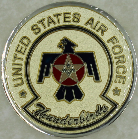 Thunderbirds Air Force Demonstration Team Silver Toned Challenge Coin