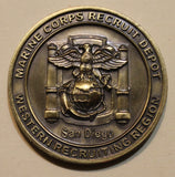 Marine Recruit Depot San Diego CA BGEN Commander's Challenge Coin