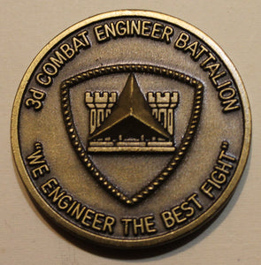 3rd Combat Engineer Battalion Marine Corps Challenge Coin