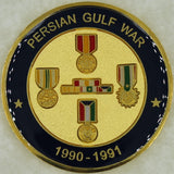 Persian Gulf War Operation Desert Shield - Desert Storm Veteran Military Challenge Coin