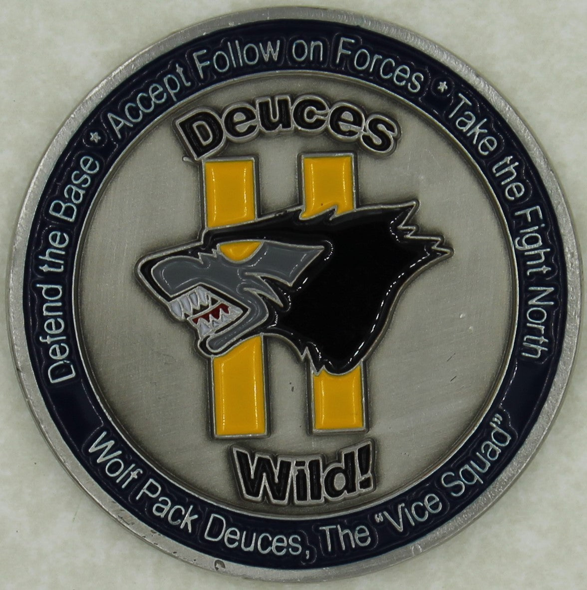 8th Fighter Wing Vice Commander Wolf 2 Air Force Challenge Coin