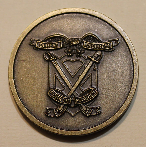 4th Marines Oldest and Proudest Marine Challenge Coin