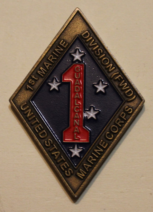 1st Marine Division (FWD) Commander Challenge Coin
