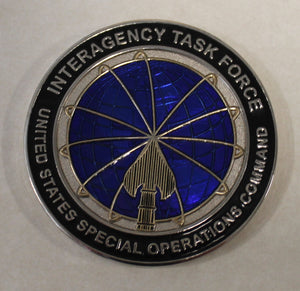 Director Interagency Task Force Special Operations Command SOCOM Senior Executive Staff SES Military Challenge Coin