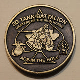 2nd Tank Battalion Ace In The Hole Marine Corps Challenge Coin