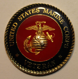 Marine Corps Veteran Bronze Challenge Coin