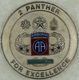 82nd Airborne Division 505th PIR 2nd Battalion Panther OIF / OEF Army Challenge Coin