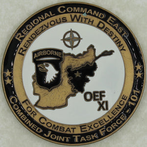 101st Airborne Division CJTF-101 OEF X1 Commanders Army Challenge Coin