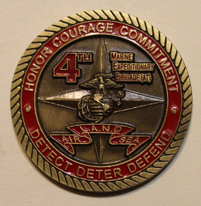 4th Marine Expeditionary Brigade (AT) Command Sergeant Major Challenge Coin