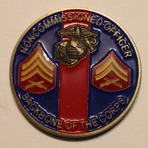 Non Commissioned Officer NCO Backbone Marine Challenge Coin