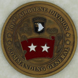 101st Airborne Division Major General Commander Army Challenge Coin