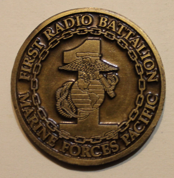 1st Radio Battalion Marine Forces Pacfic Challenge Coin