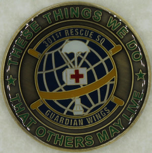 301st Rescue Squadron Pararescue/PJ Patrick AFB, FL Air Force Challenge Coin