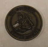 554th Red Horse Squadron Civil Engineer Bronze Air Force Challenge Coin