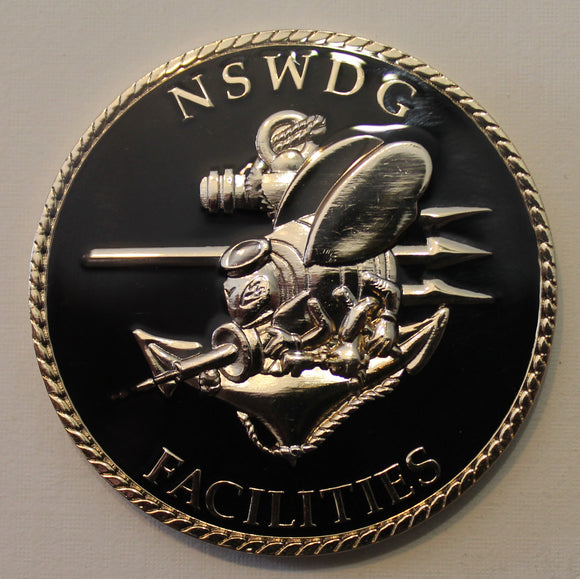 Naval Special Warfare Development Group SEAL Team 6 / DEVGRU Facilities Seabee / CB Navy SEAL Challenge Coin