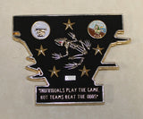 SEAL Team 5 / Five Individuals Play The Game But Teams Beat The Odds Serial Numbered Navy Challenge Coin