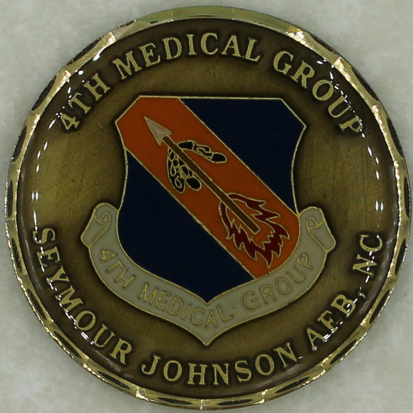 4th Medical Group Medical Services Seymour Johnson, NC Air Force Challenge Coin