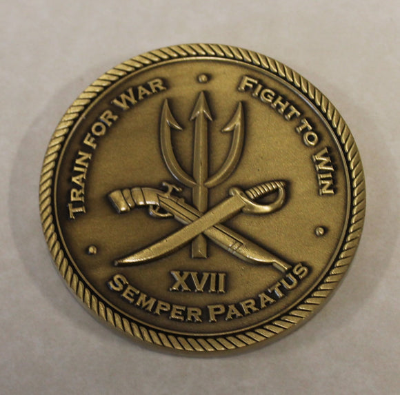 Naval Special Warfare SEAL Team 17 / Seventeen Navy Challenge Coin