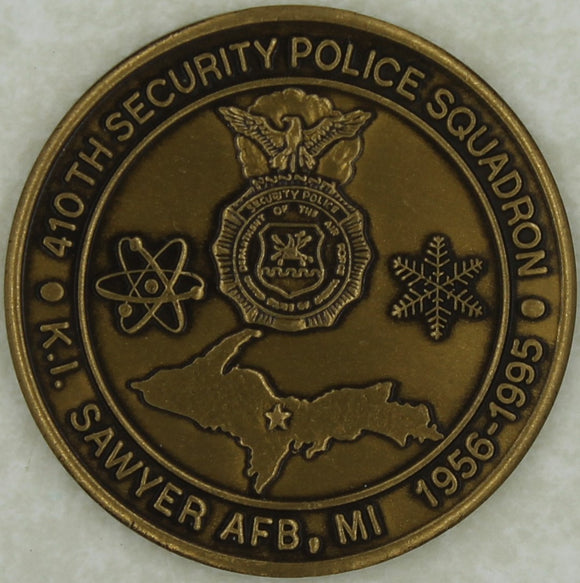410th Security Police/Forces Sq K.I. Sawyer AFB, MI Air Force Challenge Coin