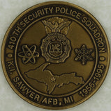 410th Security Police/Forces Sq K.I. Sawyer AFB, MI Air Force Challenge Coin