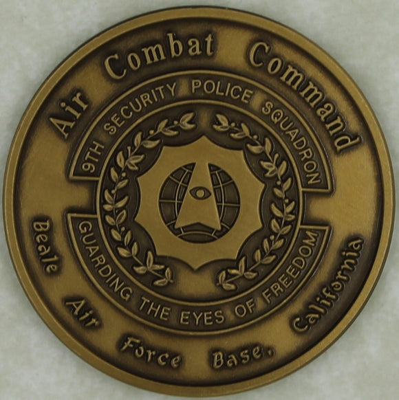 9th Security Police/Forces Sq Beale AFB, CA Air Force Challenge Coin