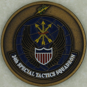 24th Special Tactics Sq SMU Tier 1 Pararesuce PJ Air Force Challenge Coin