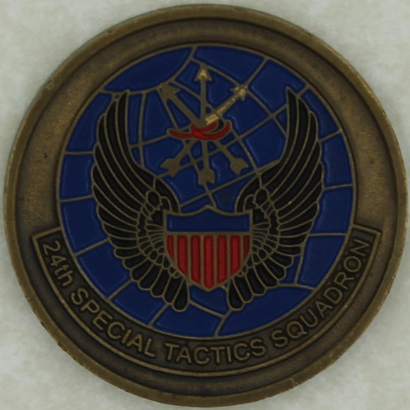 24th Special Tactics Sq SMU Tier 1 Pararescue PJ/TACP Air Force Challenge Coin